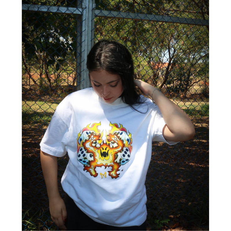 CAMISETA FIRE BOY OFF-WHITE