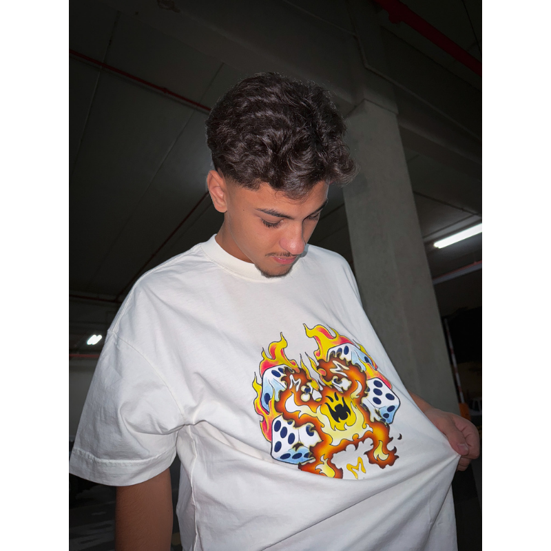 CAMISETA FIRE BOY OFF-WHITE