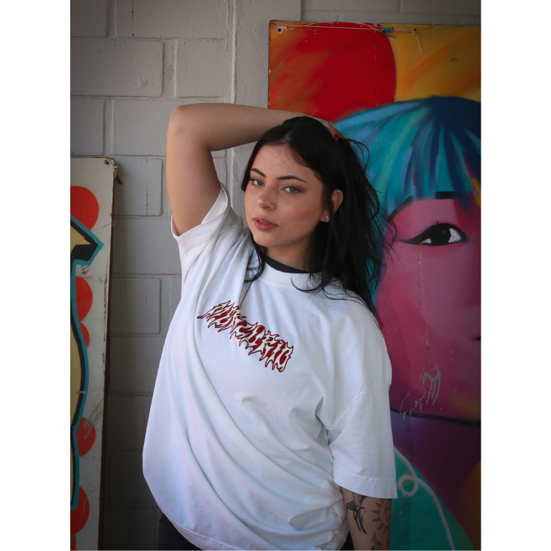 CAMISETA BLOOD MERCURIO OFF-WHITE