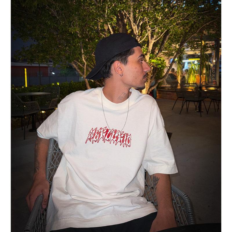 CAMISETA BLOOD MERCURIO OFF-WHITE