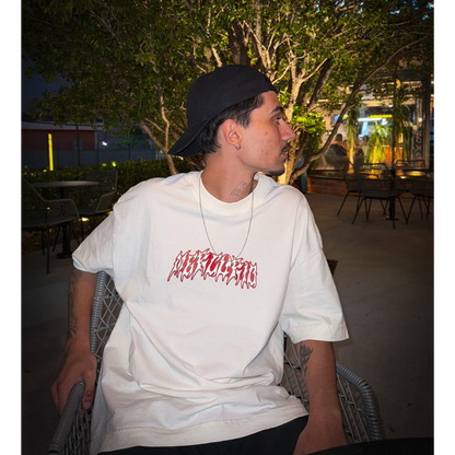 CAMISETA BLOOD MERCURIO OFF-WHITE