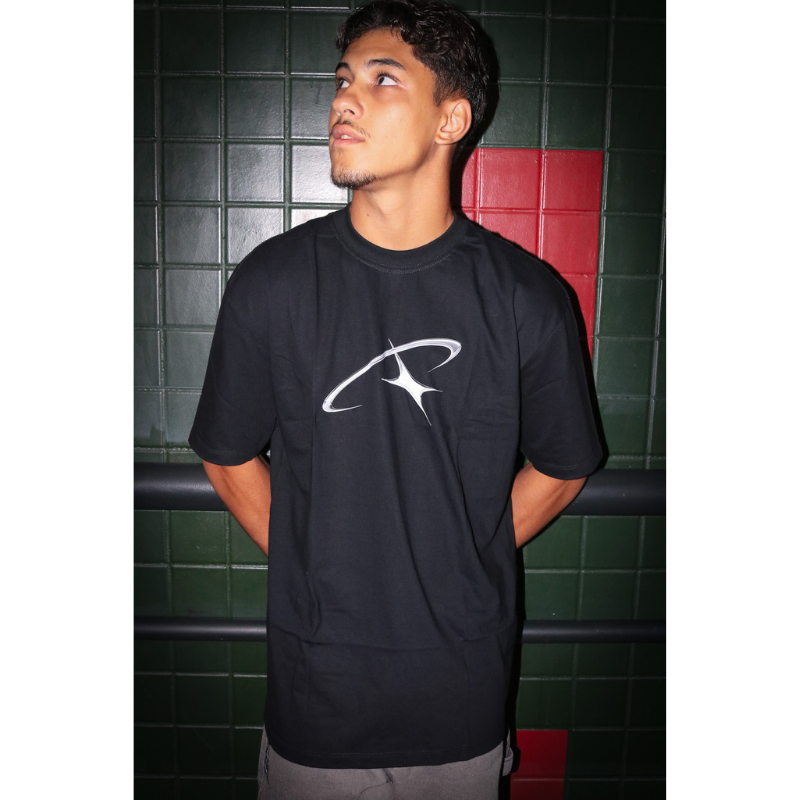 CAMISETA PRETA ESTRELA DA MANHÃ