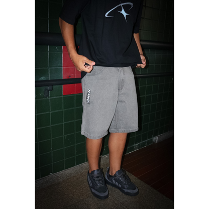 BERMUDA JEANS CINZA AMEN