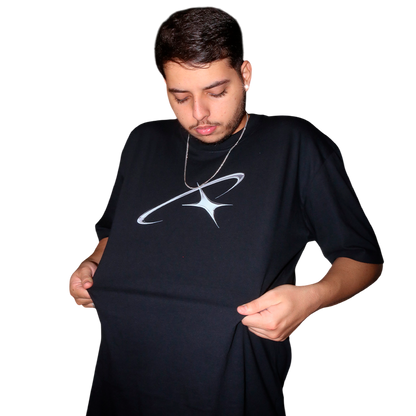 CAMISETA PRETA ESTRELA DA MANHÃ