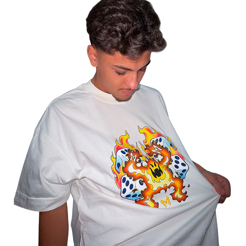 CAMISETA FIRE BOY OFF-WHITE