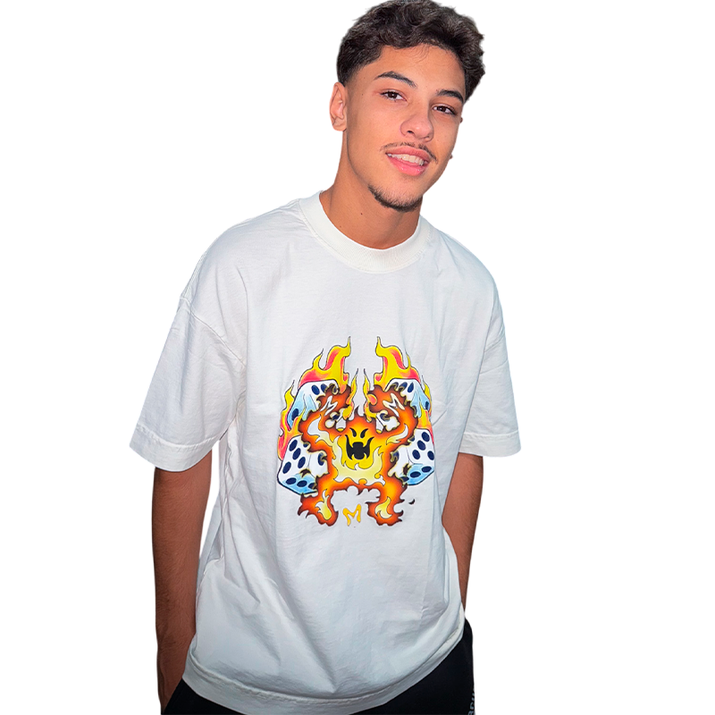 CAMISETA FIRE BOY OFF-WHITE