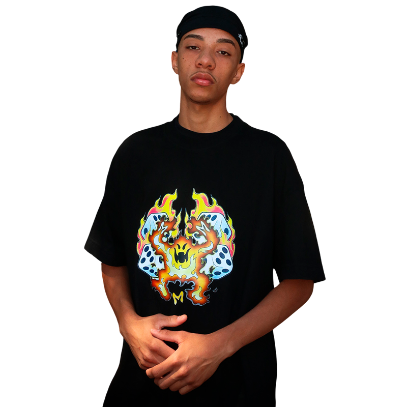 CAMISETA FIRE BOY PRETA