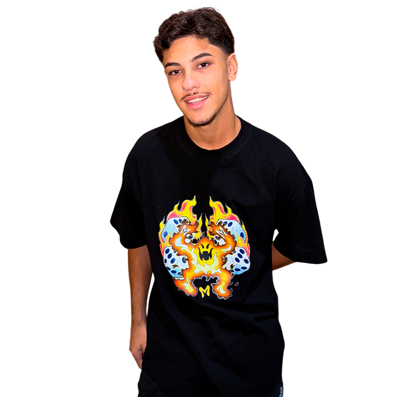CAMISETA FIRE BOY PRETA