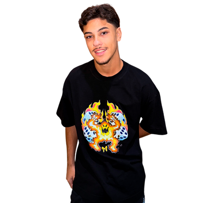 CAMISETA FIRE BOY PRETA